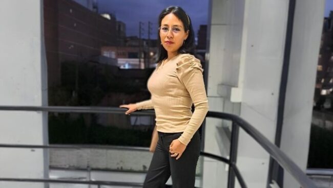 Abigail Tupalaya, estudiante de Administración de Empresas